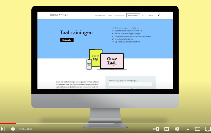 Online taaltrainingen van Onze Taal