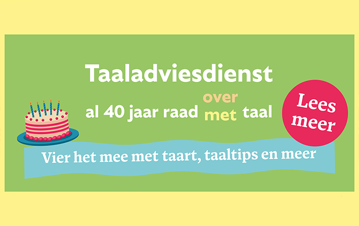 Taaladviesdienst: al 40 jaar raad